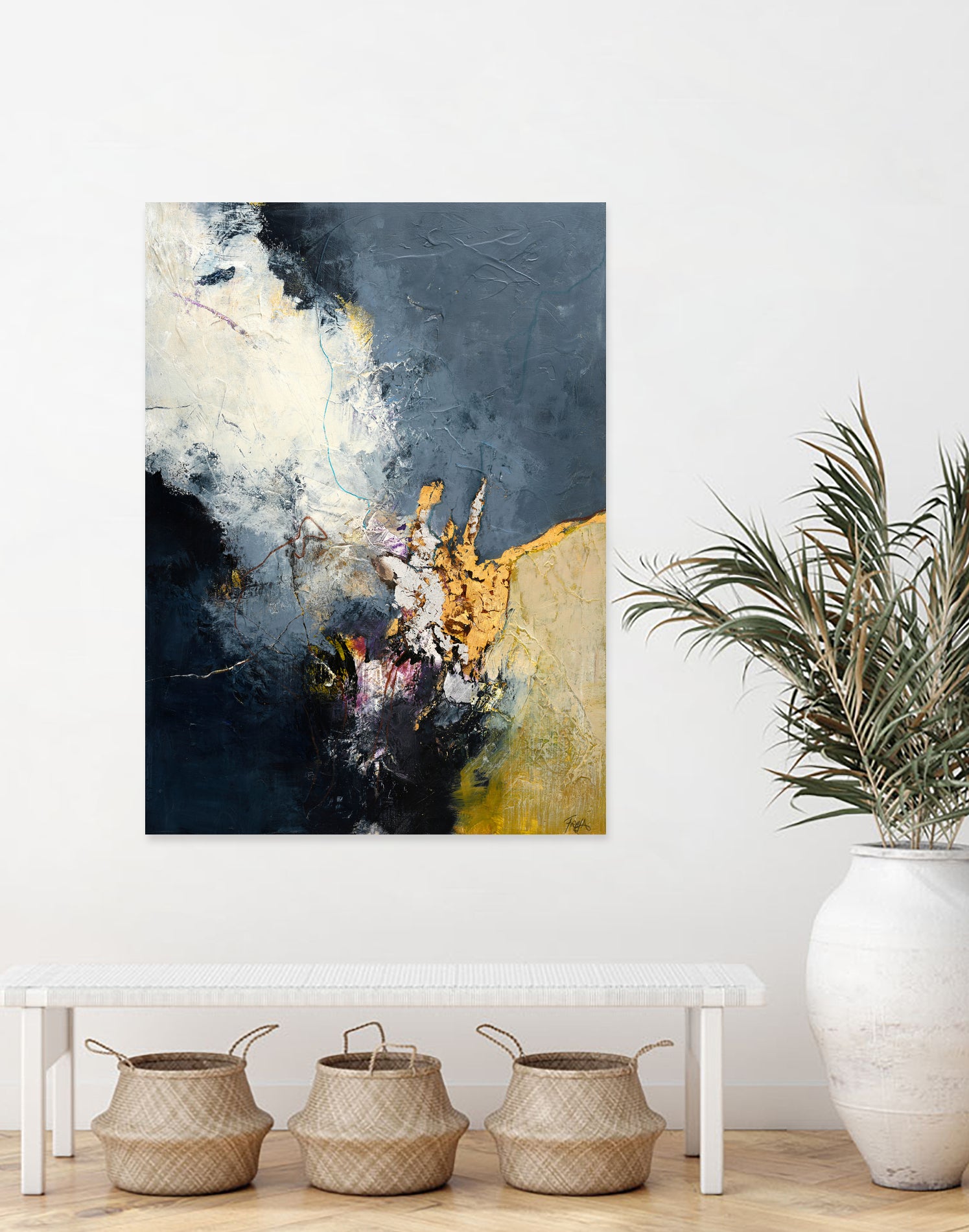 Soft Echo by Design Fabrikken on GIANT ART - white abstracts