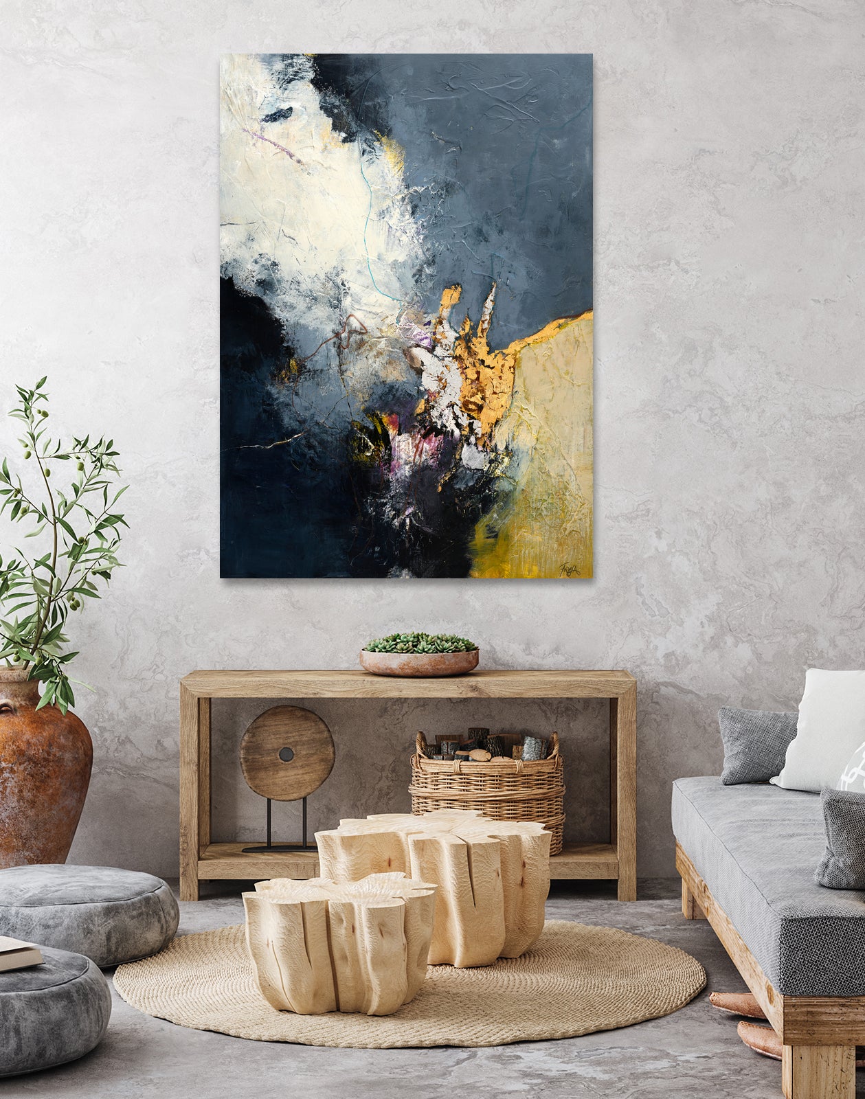 Soft Echo by Design Fabrikken on GIANT ART - white abstracts