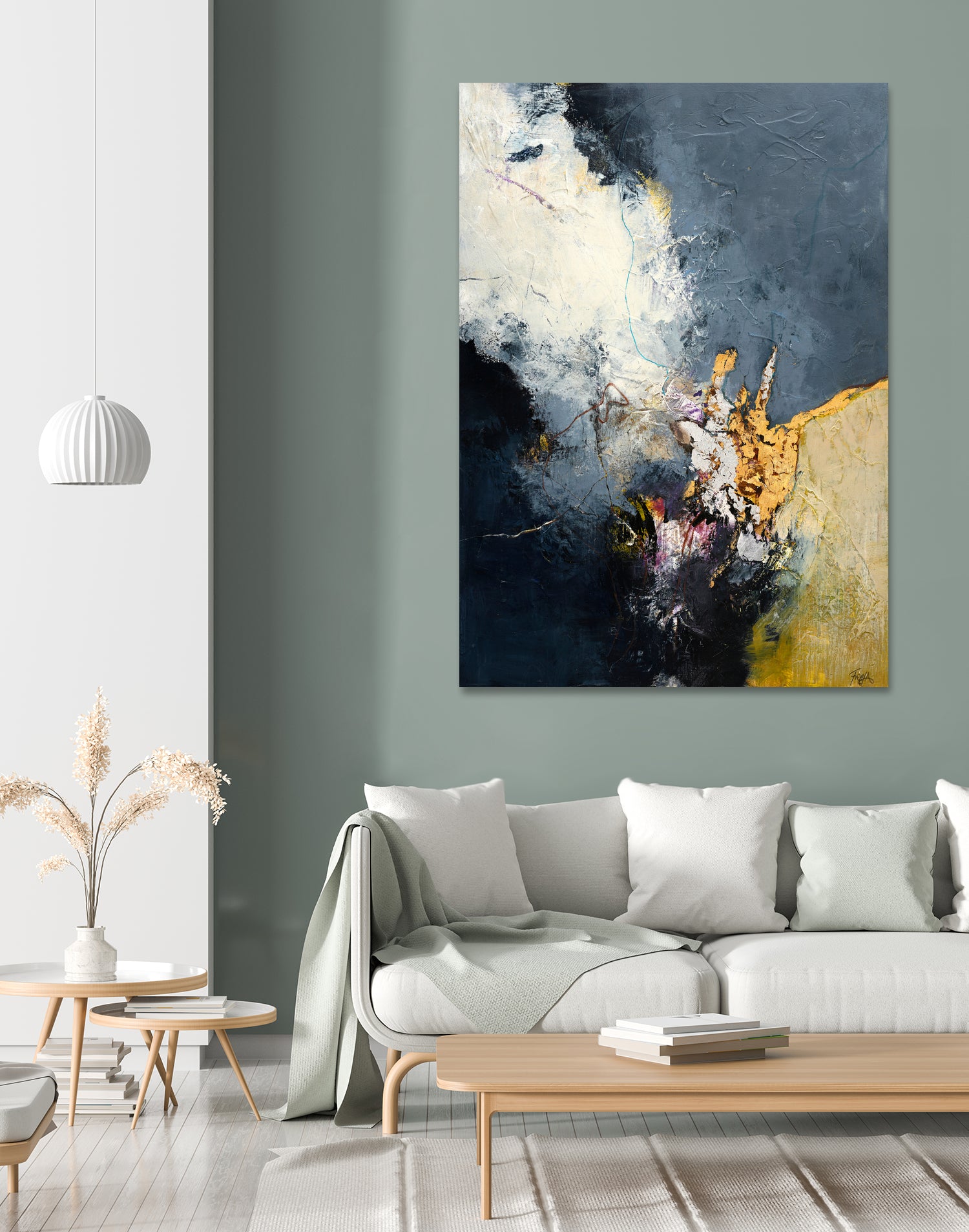 Soft Echo by Design Fabrikken on GIANT ART - white abstracts