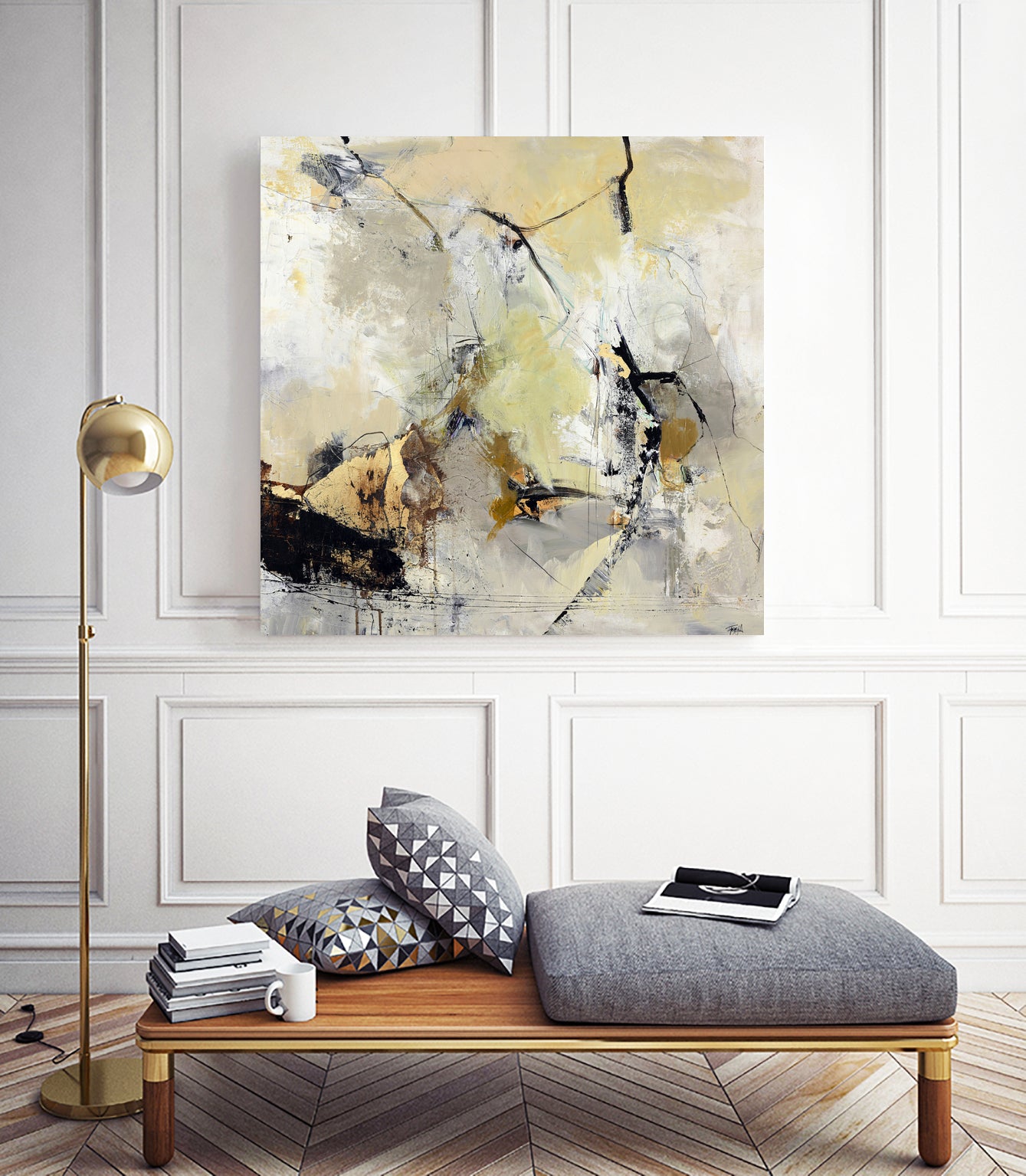 Summerwind by Design Fabrikken on GIANT ART - white abstracts