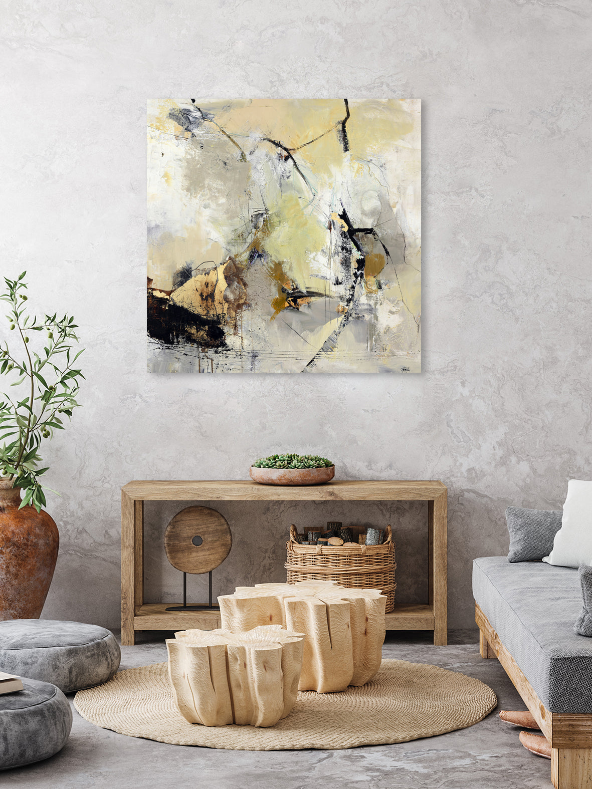 Summerwind by Design Fabrikken on GIANT ART - white abstracts