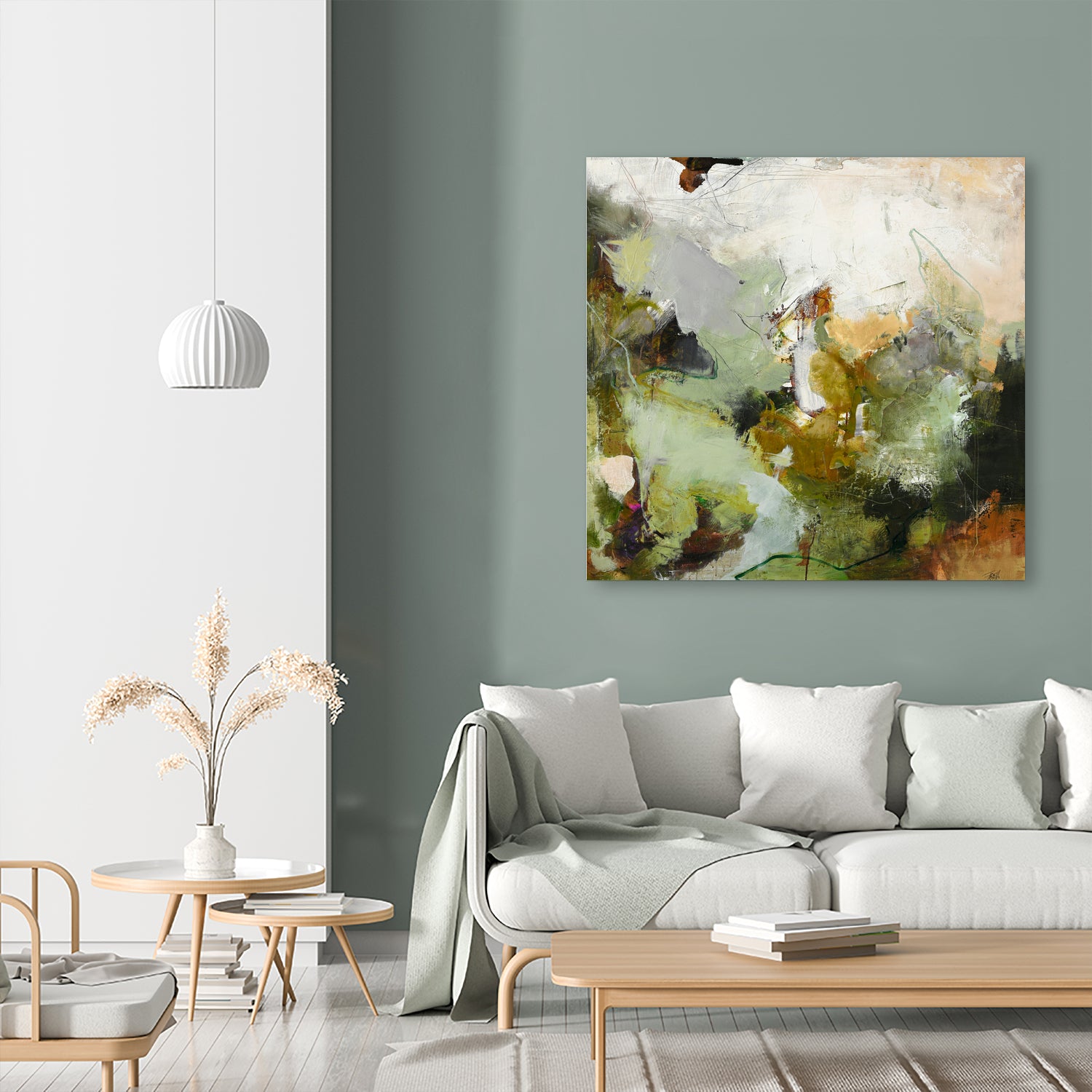 Evergreen 1 by Design Fabrikken on GIANT ART - gold floral/still life