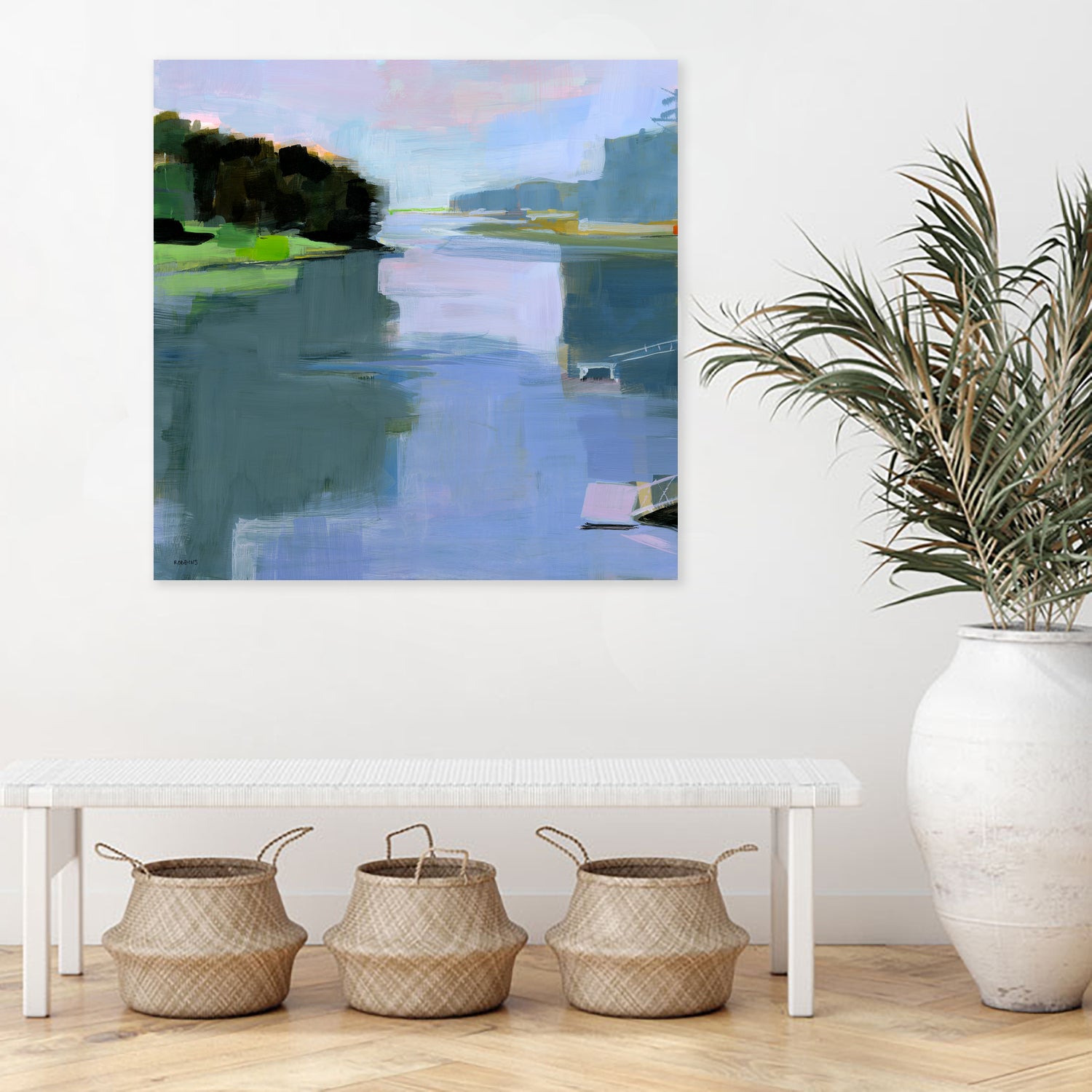 Chauncey Creek No. 4 by Kathleen Robbins on GIANT ART - blue animals