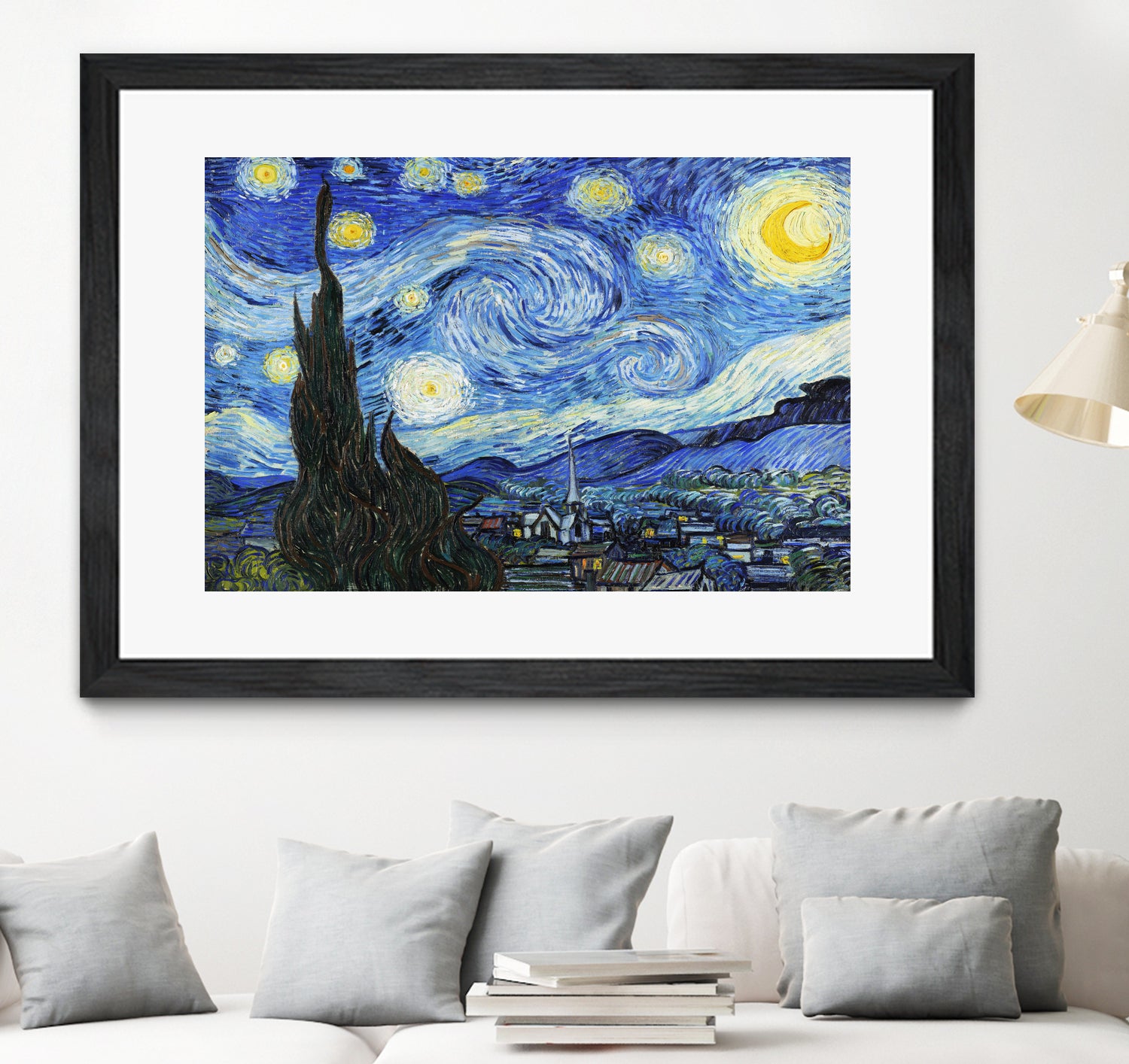 Starry Night by Vincent Van Gogh on GIANT ART - blue museum
