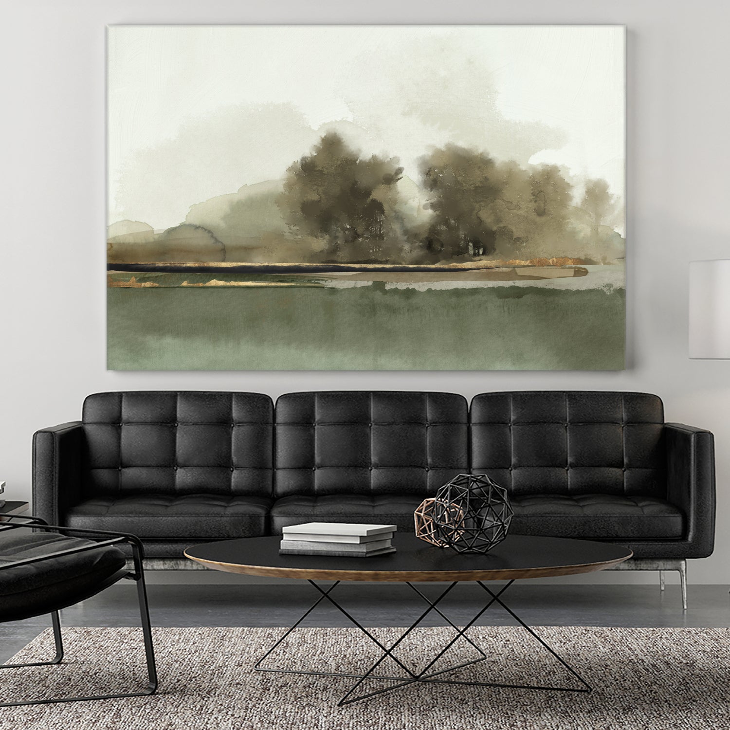 Forest Memories by Jacob Q on GIANT ART - gold landscape