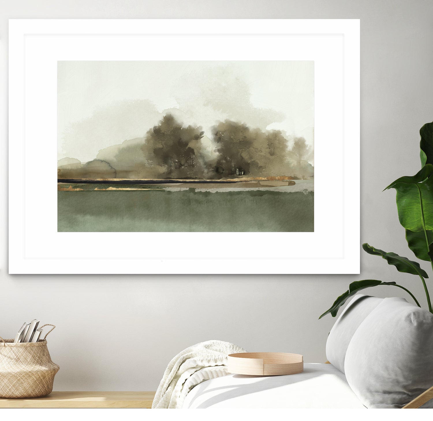 Forest Memories by Jacob Q on GIANT ART - gold landscape