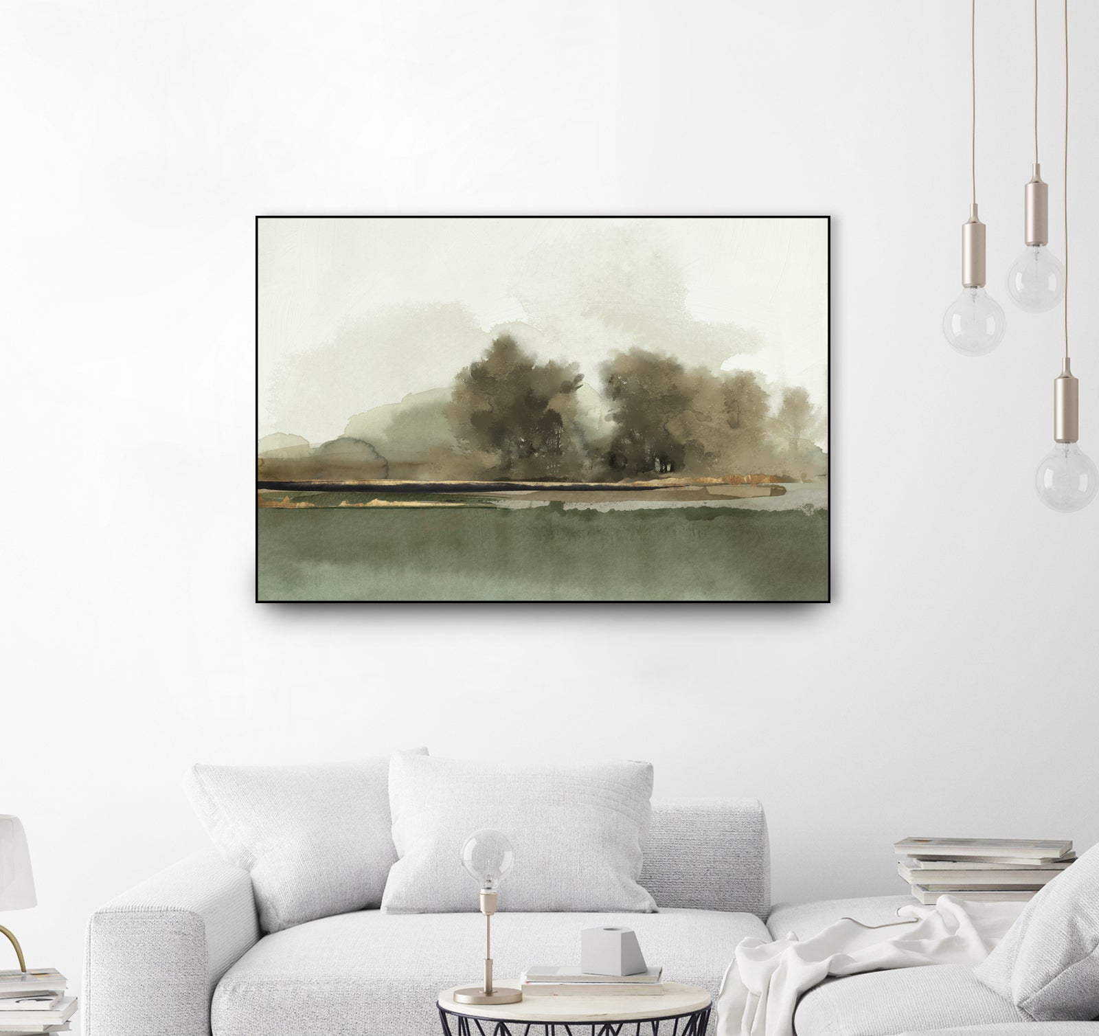 Forest Memories by Jacob Q on GIANT ART - gold landscape