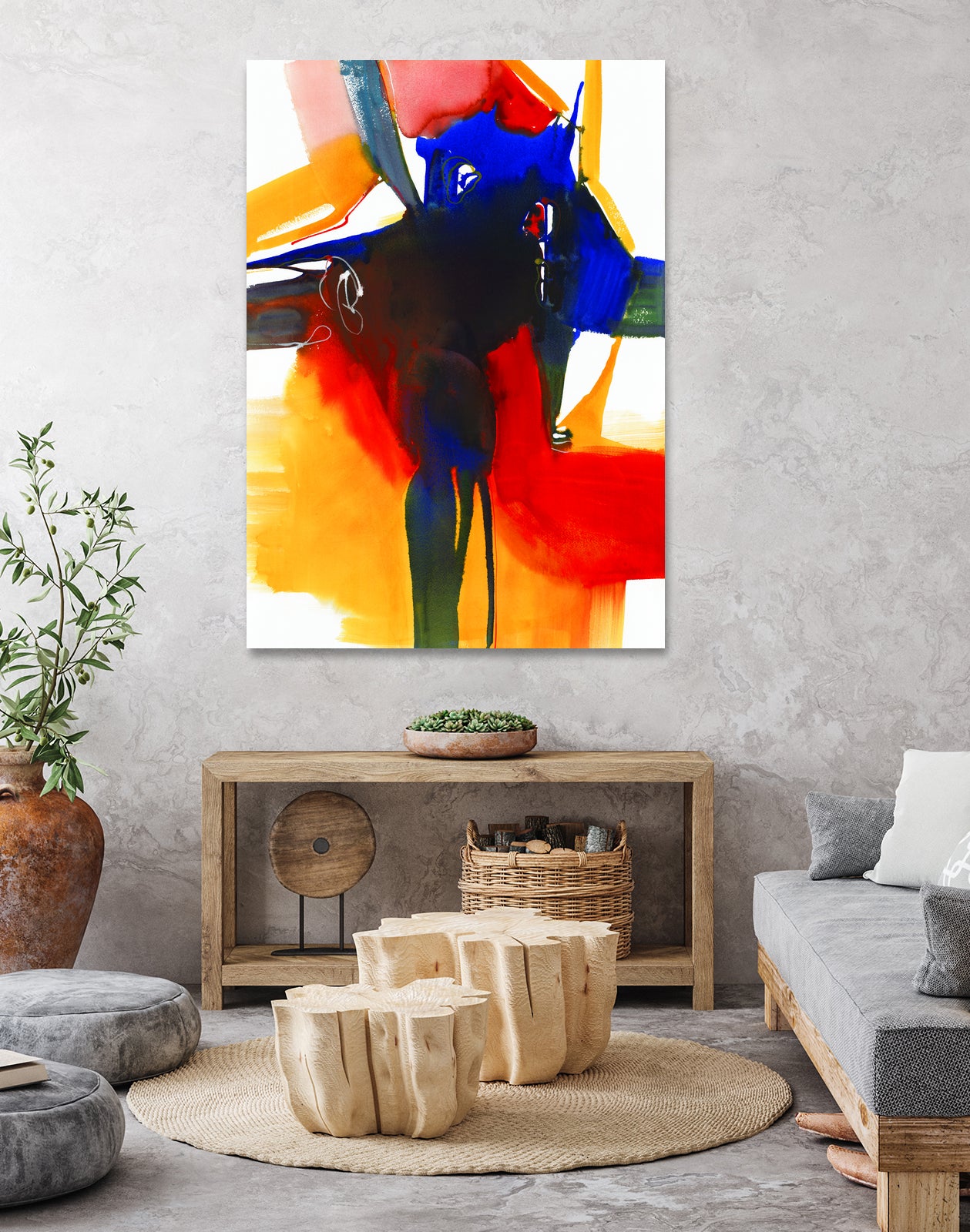 Drama II by Bianka Guna on GIANT ART - red abstract