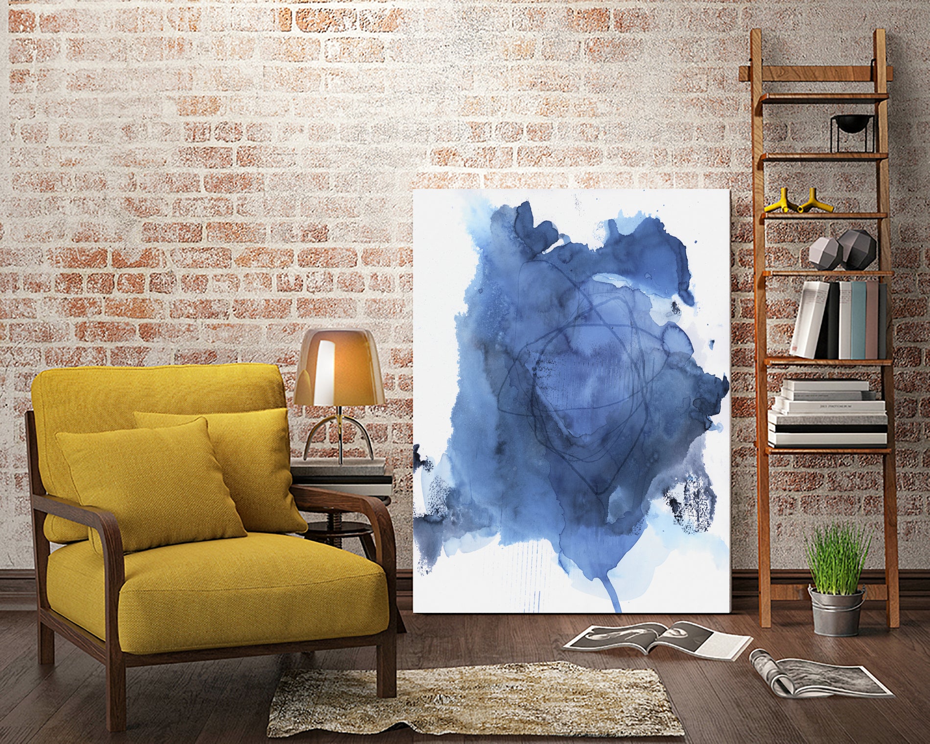 Into The Deep Blue I by Andrea Haase on GIANT ART - abstract