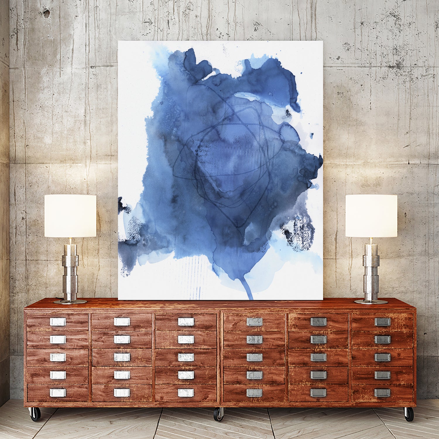 Into The Deep Blue I by Andrea Haase on GIANT ART - abstract