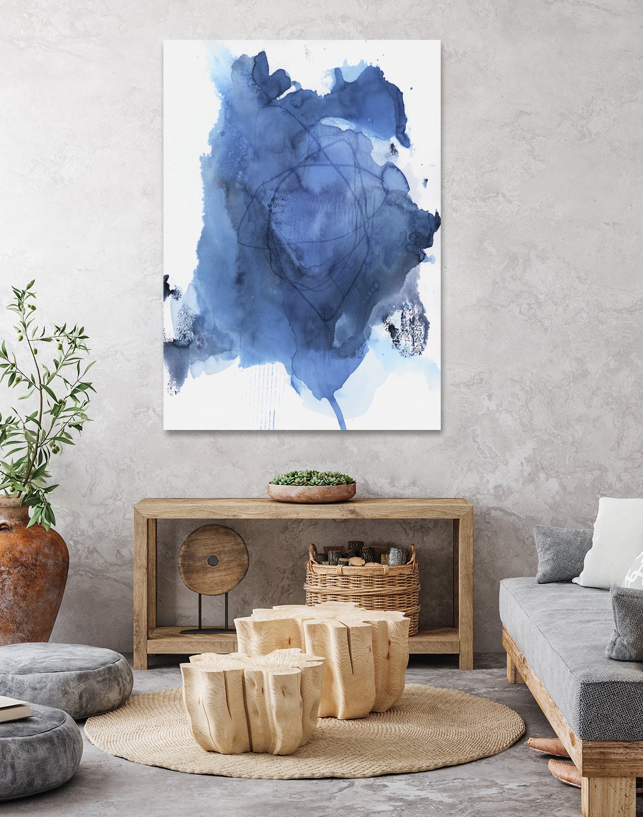 Into The Deep Blue I by Andrea Haase on GIANT ART - abstract