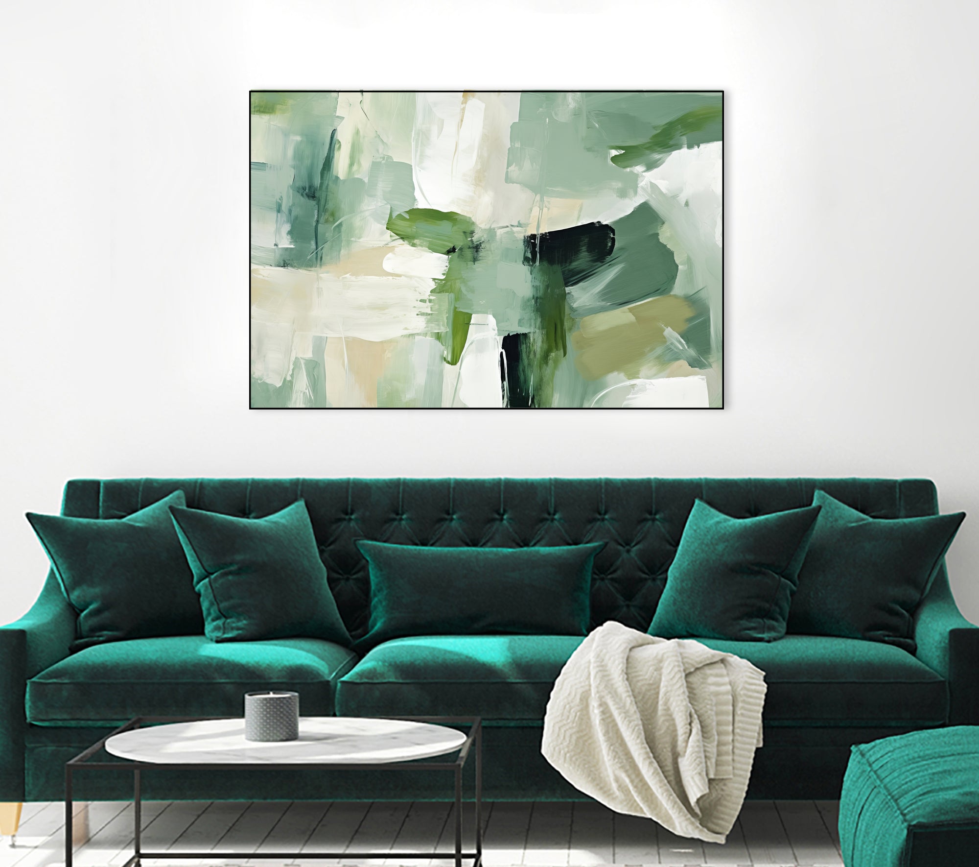 Emerald Puzzle by Irena Orlov on GIANT ART - abstract