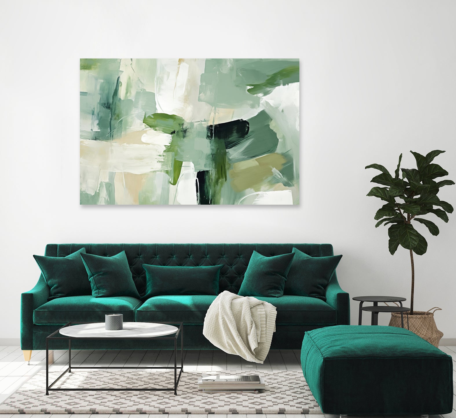 Emerald Puzzle by Irena Orlov on GIANT ART - abstract