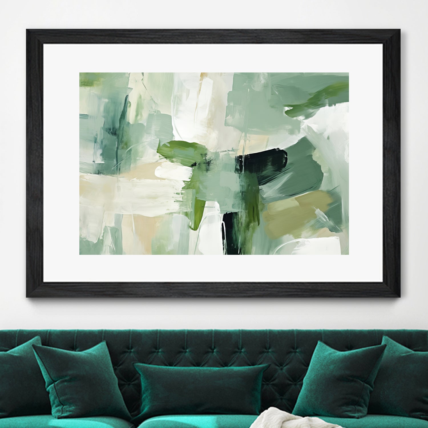 Emerald Puzzle by Irena Orlov on GIANT ART - abstract
