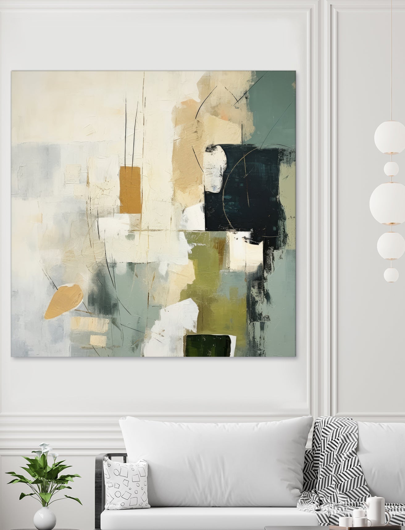 Green Spectrum I by Irena Orlov on GIANT ART - abstract