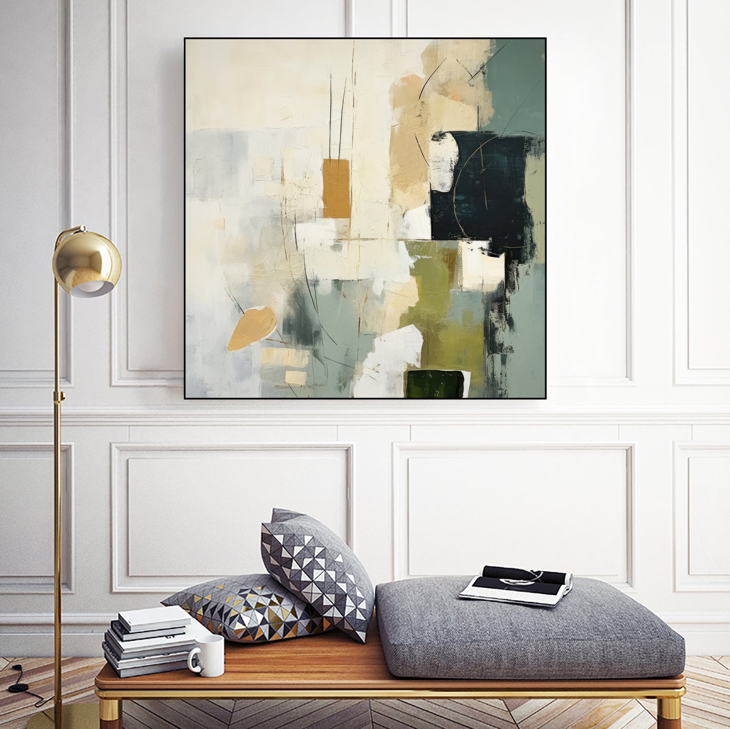 Green Spectrum I by Irena Orlov on GIANT ART - abstract