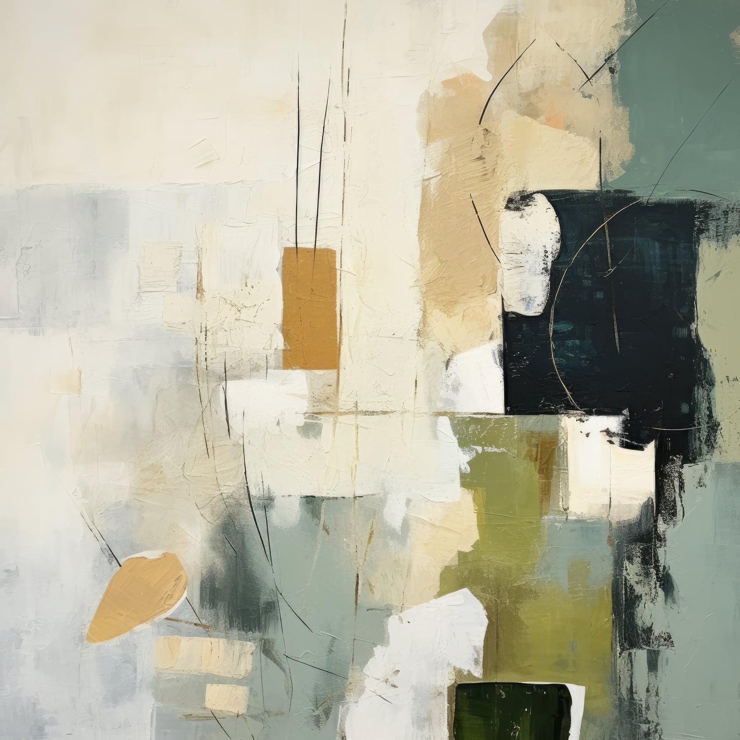 Green Spectrum I by Irena Orlov on GIANT ART - abstract