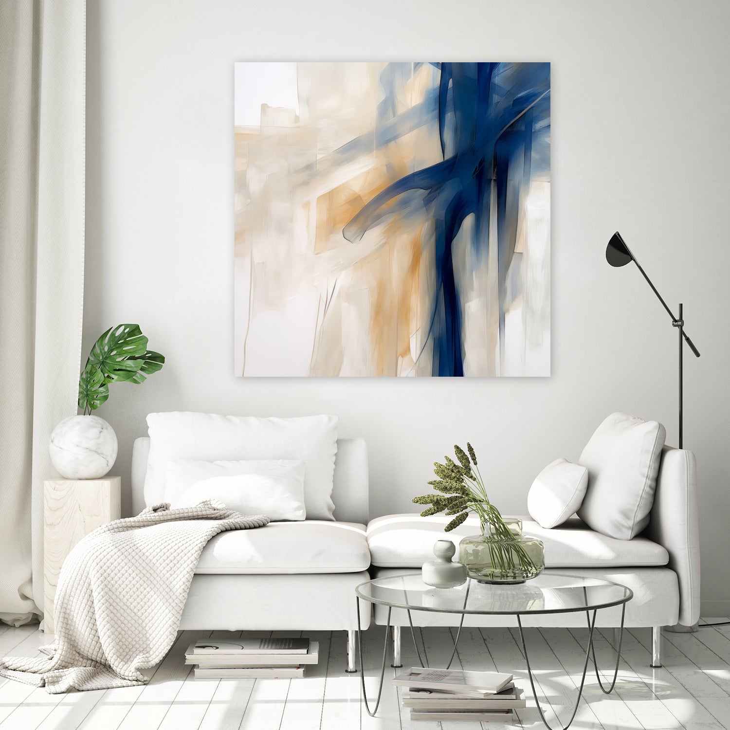 Blue Splash Dance by Irena  Orlov on GIANT ART - abstract