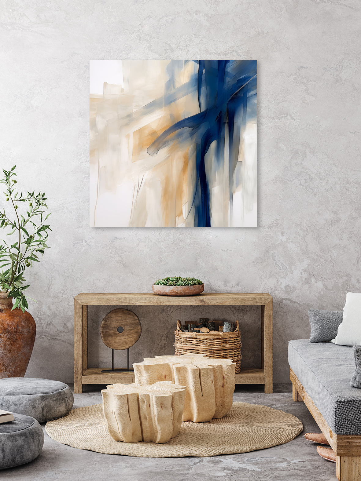 Blue Splash Dance by Irena  Orlov on GIANT ART - abstract