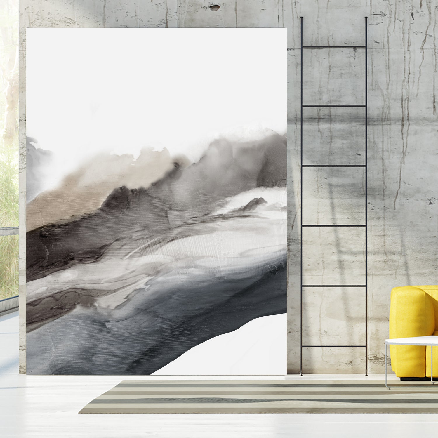 Serene Cascade II by PI Studio on GIANT ART - beige abstract