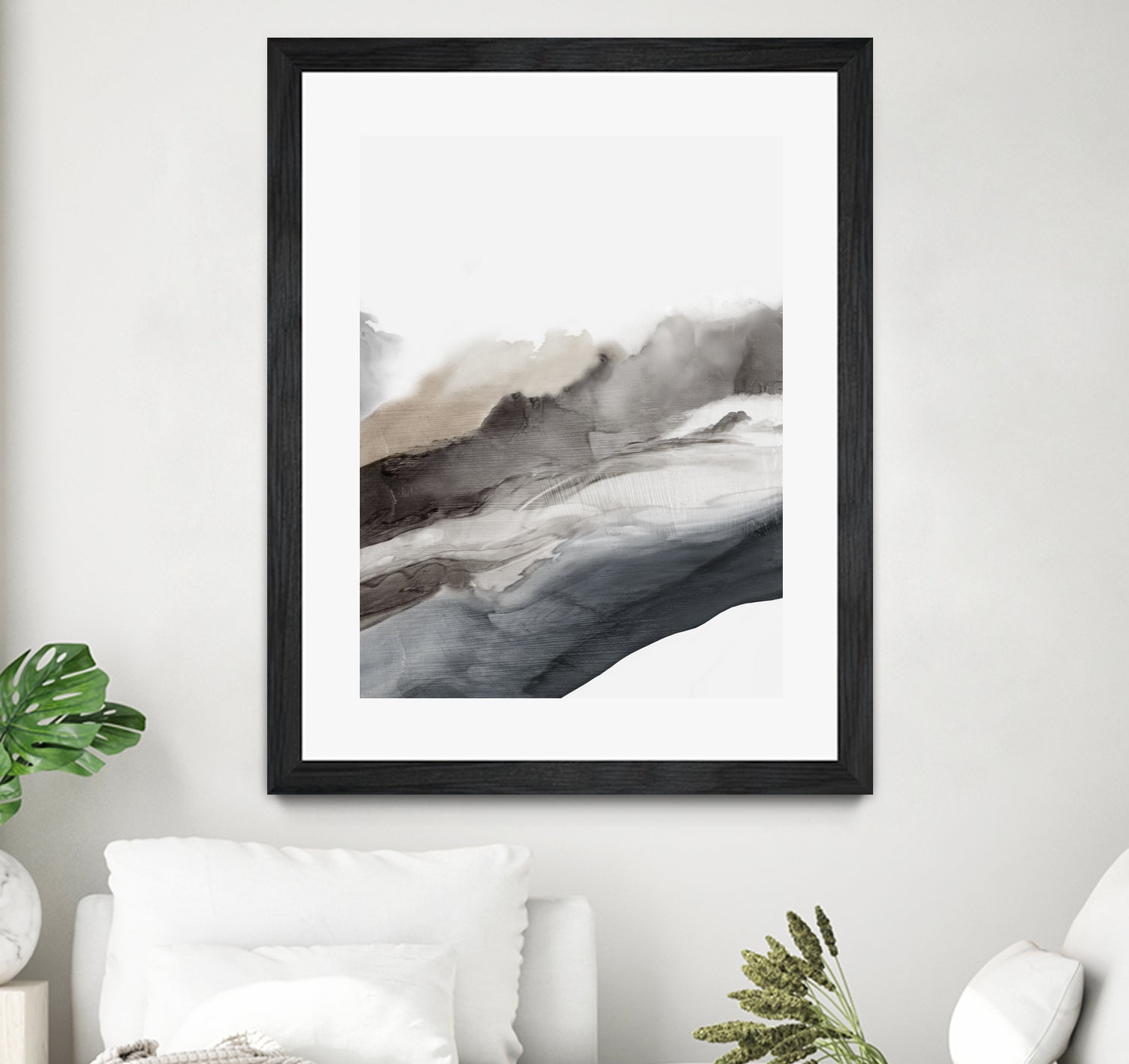 Serene Cascade II by PI Studio on GIANT ART - beige abstract
