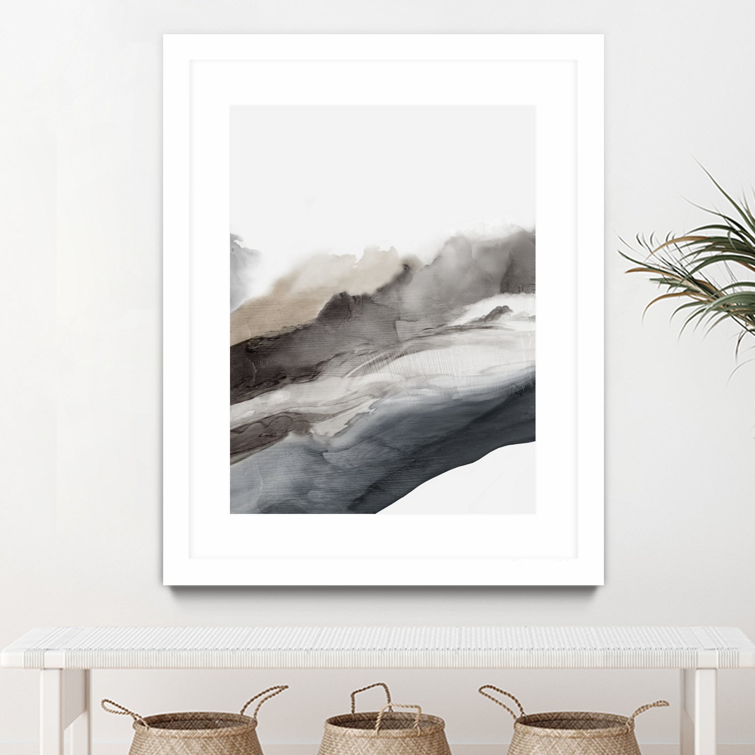 Serene Cascade II by PI Studio on GIANT ART - beige abstract