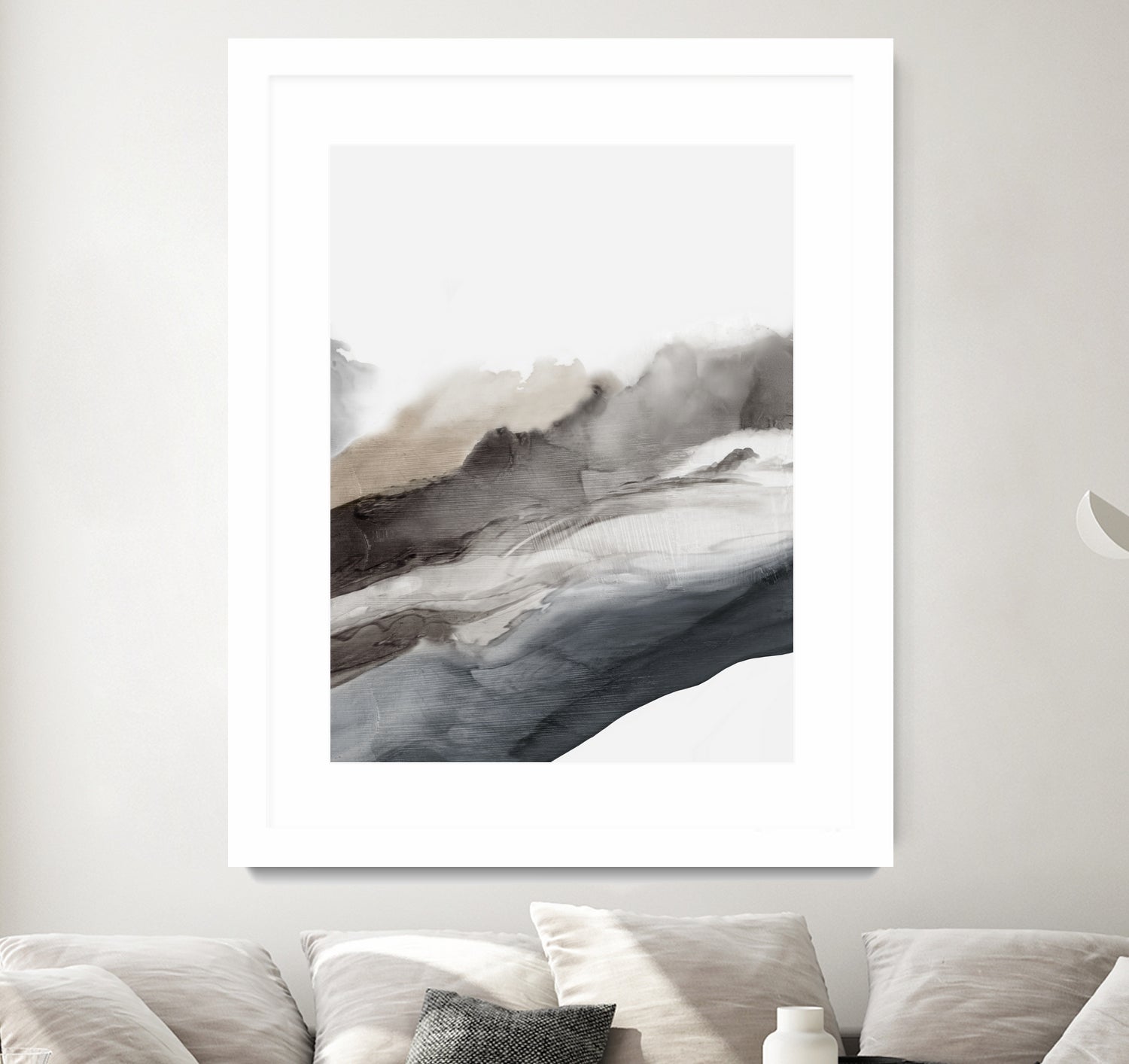 Serene Cascade II by PI Studio on GIANT ART - beige abstract