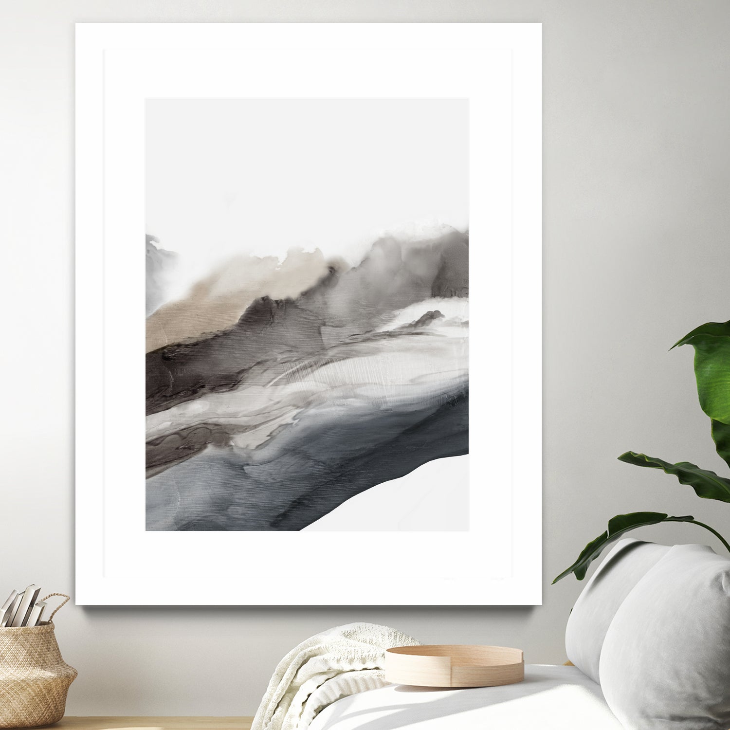 Serene Cascade II by PI Studio on GIANT ART - beige abstract