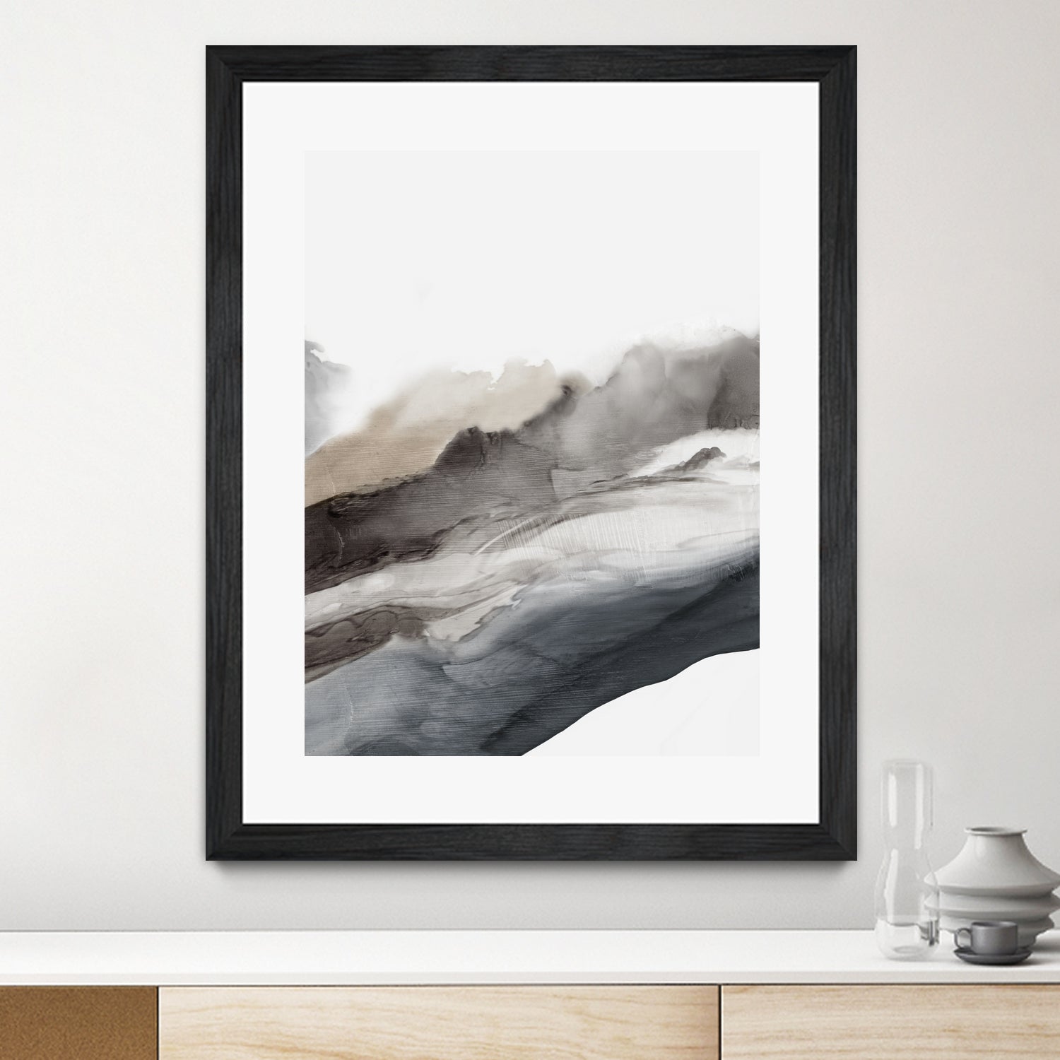 Serene Cascade II by PI Studio on GIANT ART - beige abstract