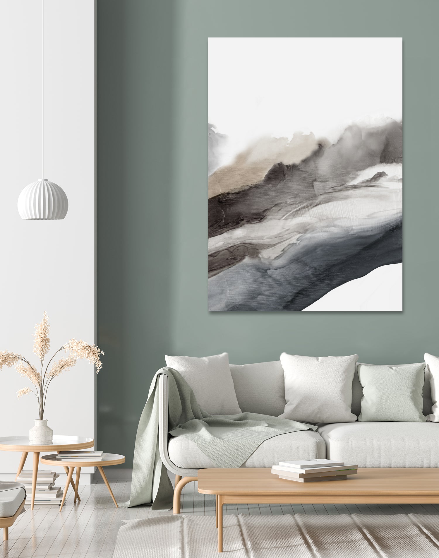 Serene Cascade II by PI Studio on GIANT ART - beige abstract