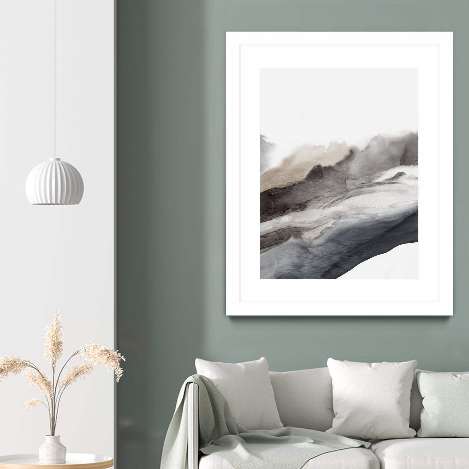 Serene Cascade II by PI Studio on GIANT ART - beige abstract