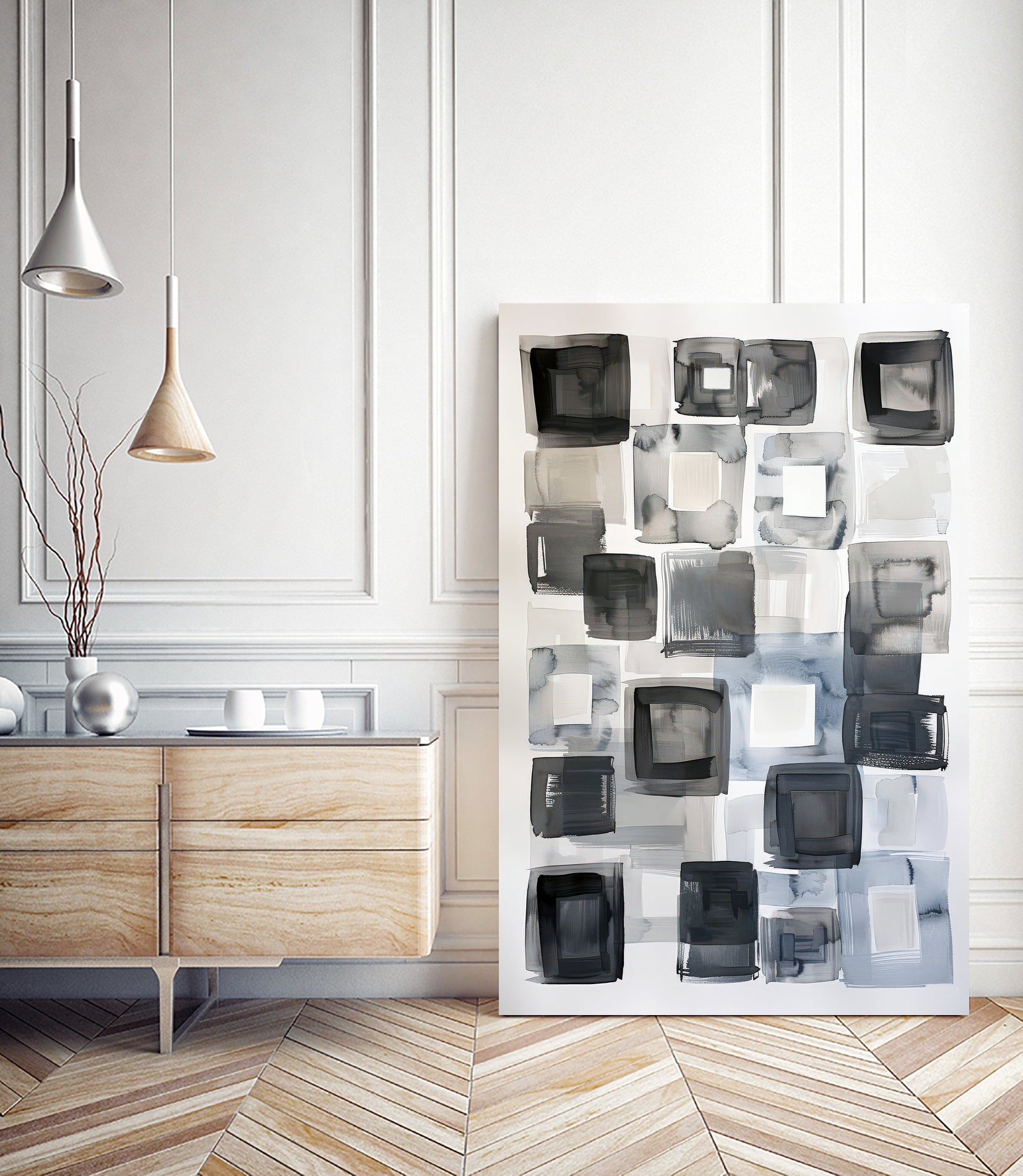 Monochrome Depth II by Raymond Powers on GIANT ART - abstract