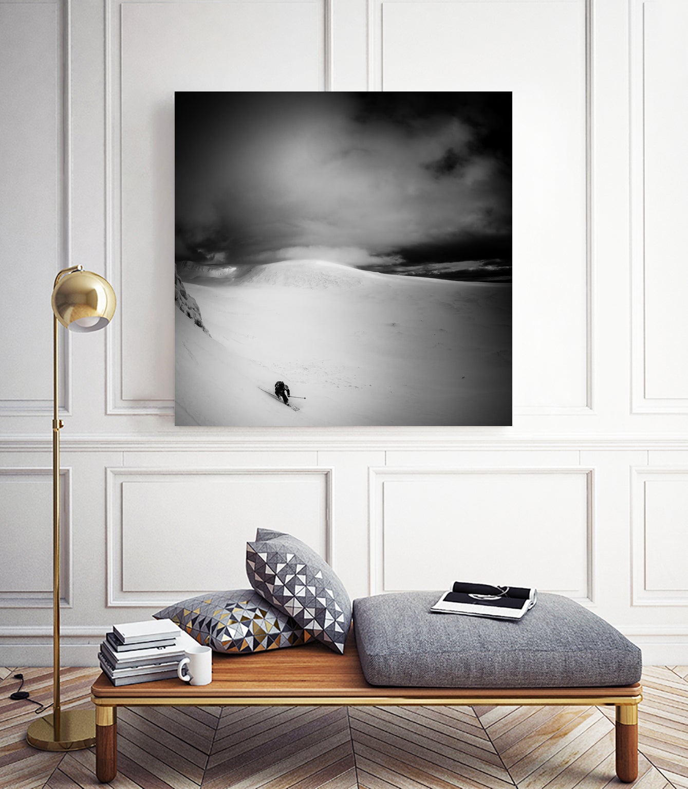 Happiness is first tracks in fresh snow by Eric on GIANT ART - photography ski