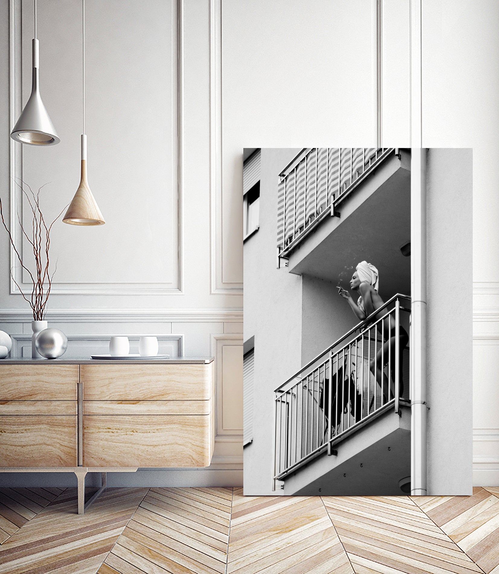 Nika by Lorna Kijurko on GIANT ART - white black and white nude