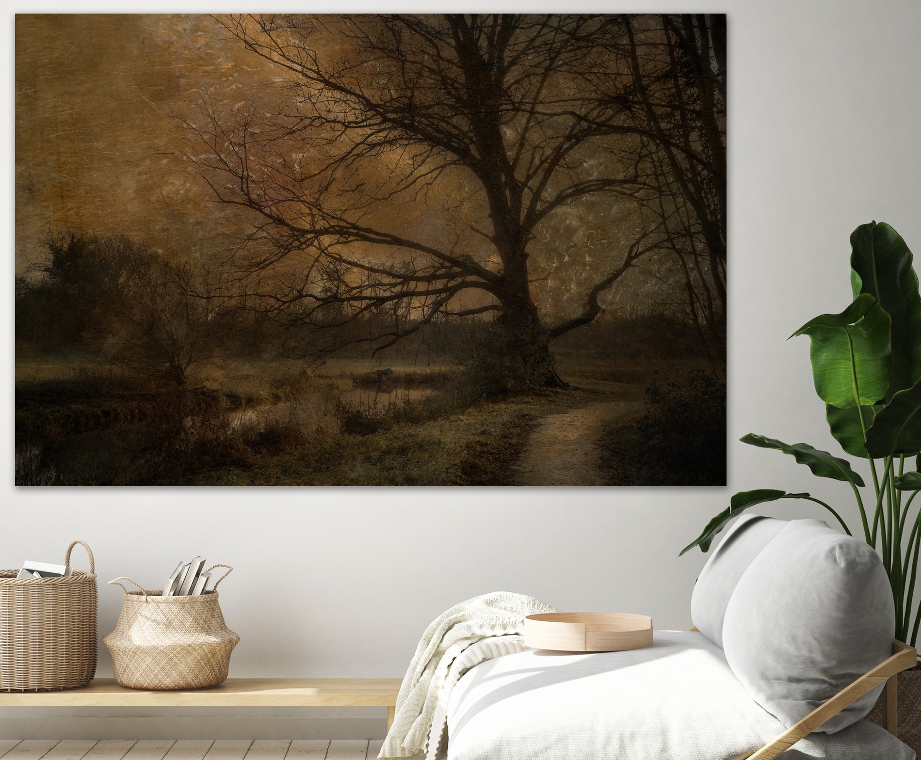 Old tree by Nel Talen on GIANT ART - forest mood forest