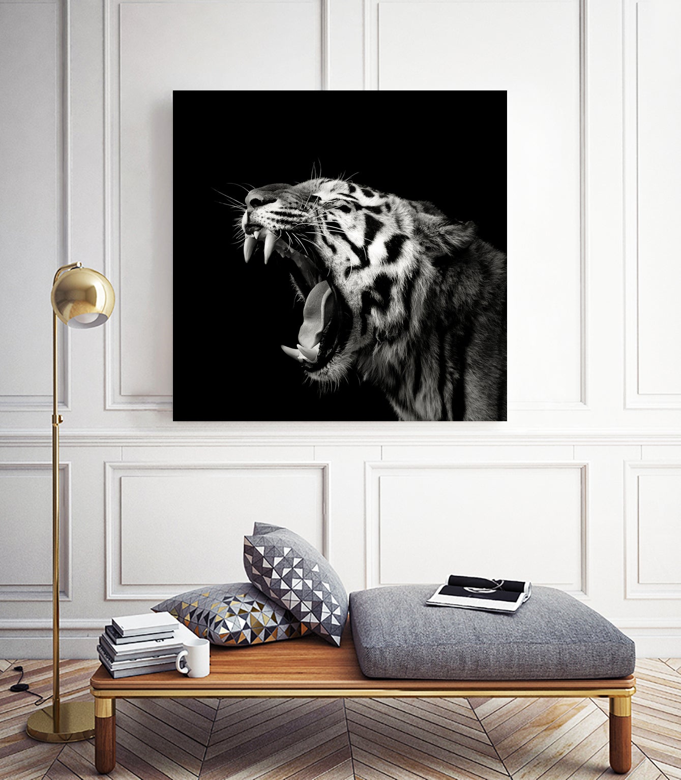 Primal Yawn #4 by Christian Meermann on GIANT ART - feline animal feline