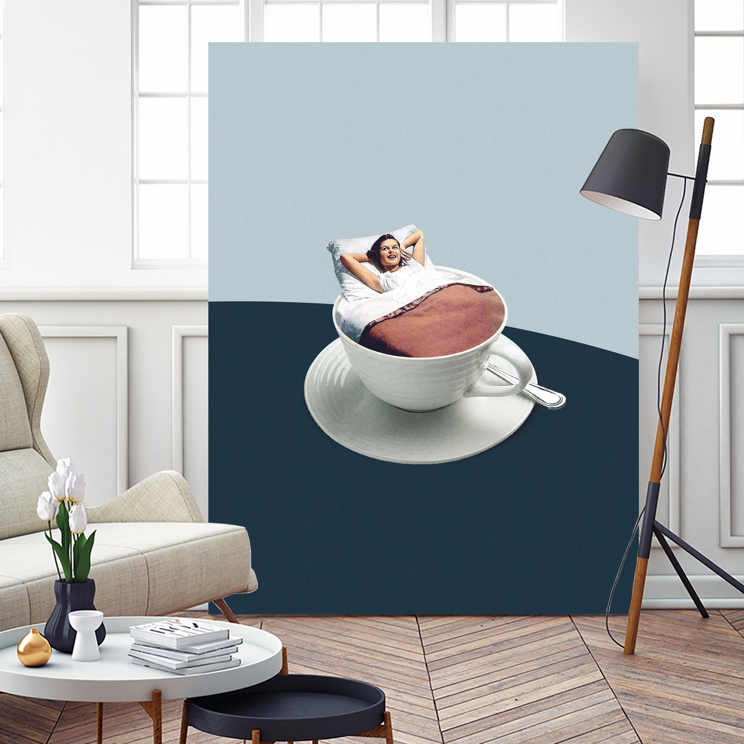 Morning rituals by Maarten on GIANT ART - illustration bed