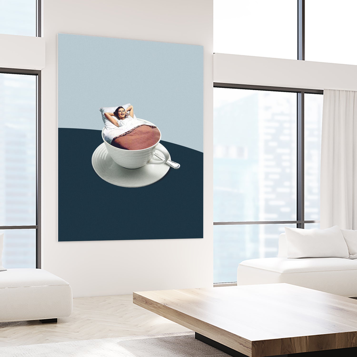 Morning rituals by Maarten on GIANT ART - illustration bed