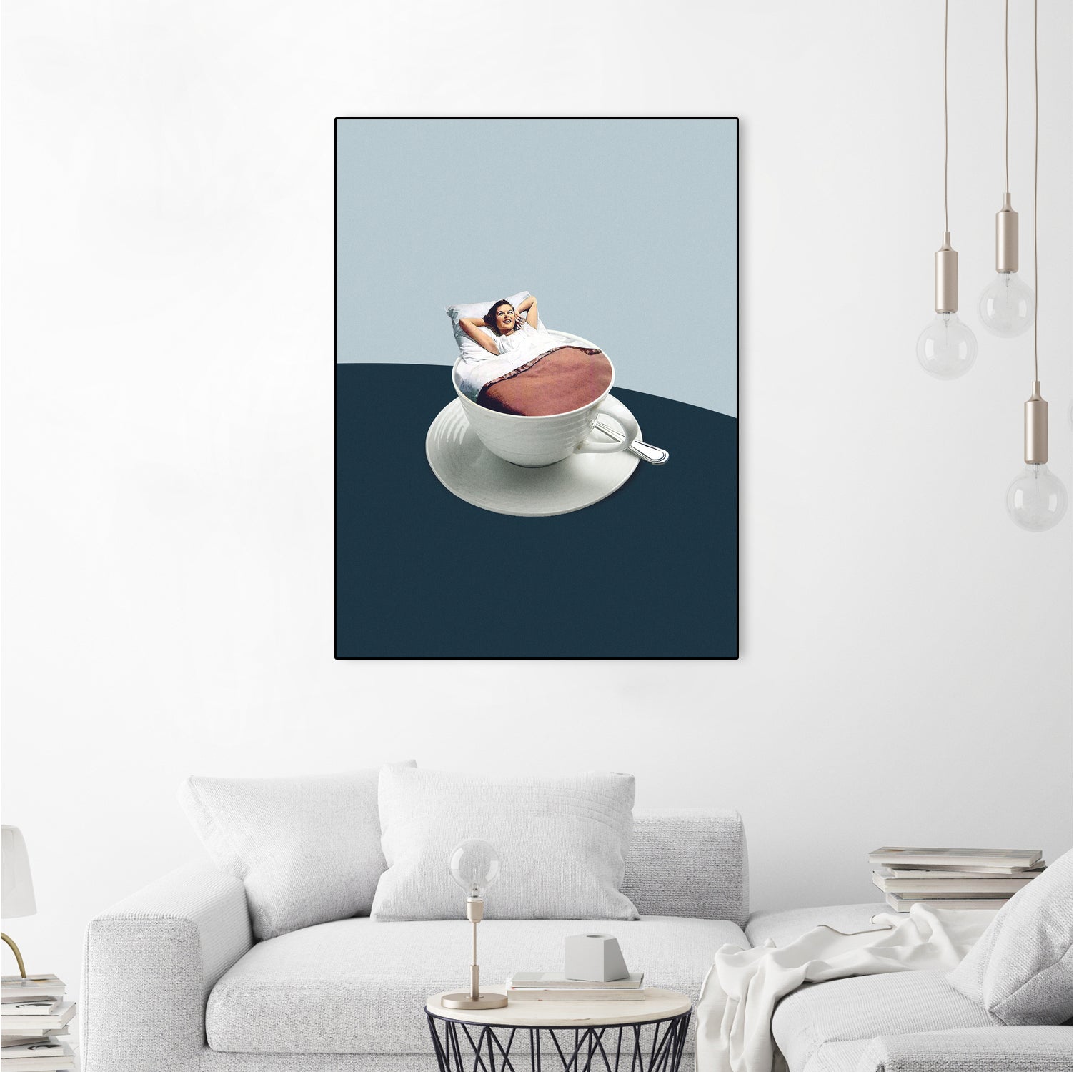 Morning rituals by Maarten on GIANT ART - illustration bed