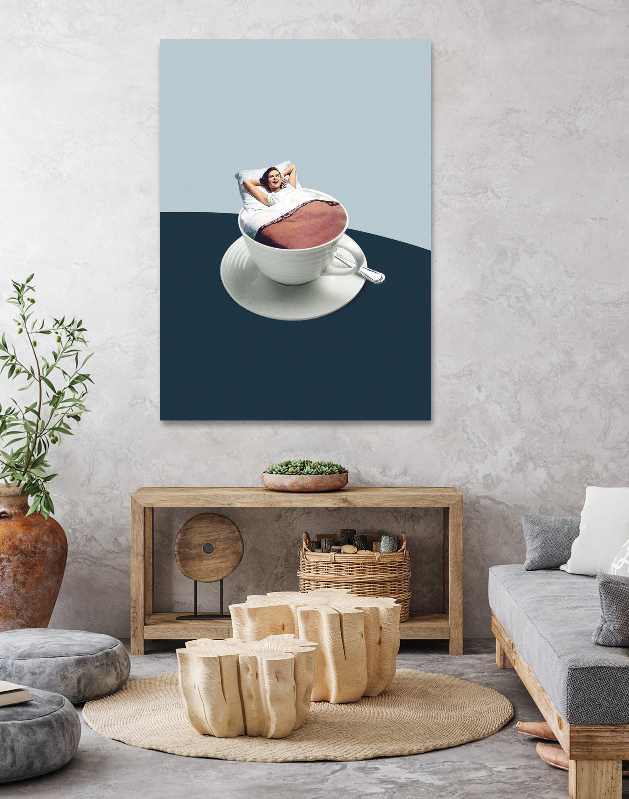 Morning rituals by Maarten on GIANT ART - illustration bed