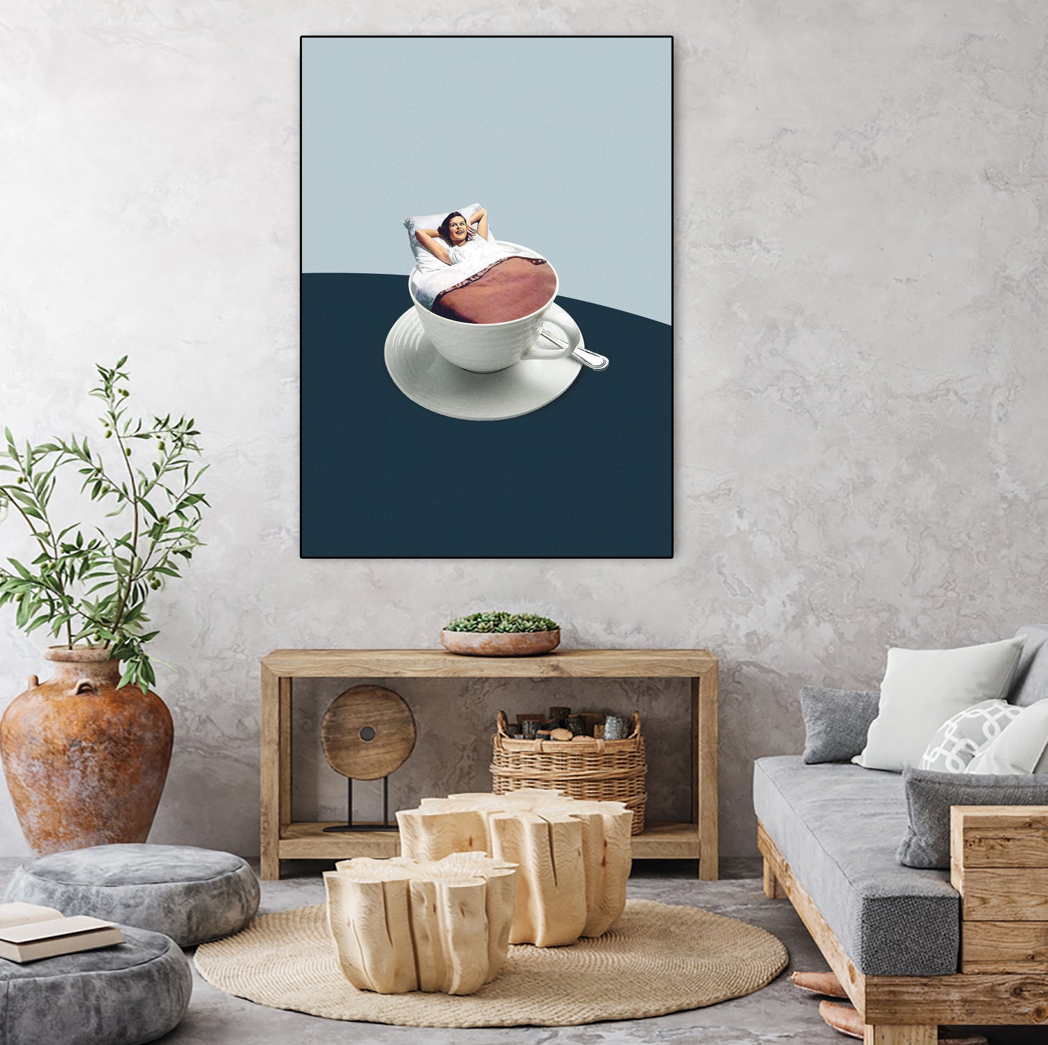 Morning rituals by Maarten on GIANT ART - illustration bed