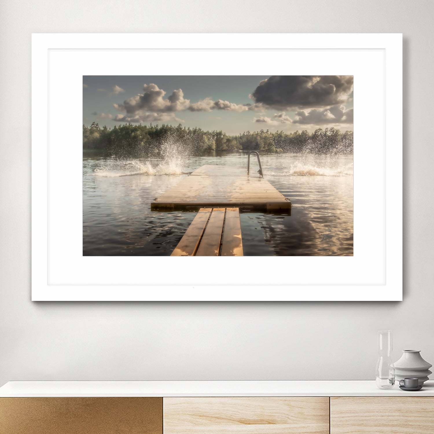 The diving board by Stephanie Kleimann on GIANT ART - landscape cloud