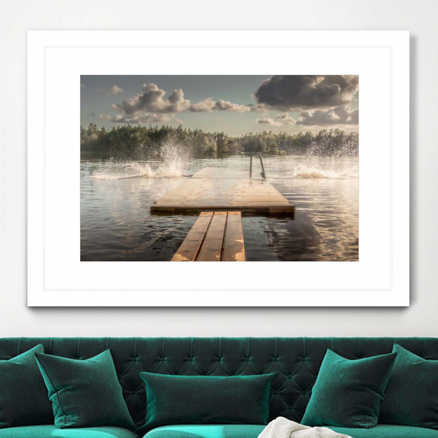 The diving board by Stephanie Kleimann on GIANT ART - landscape cloud