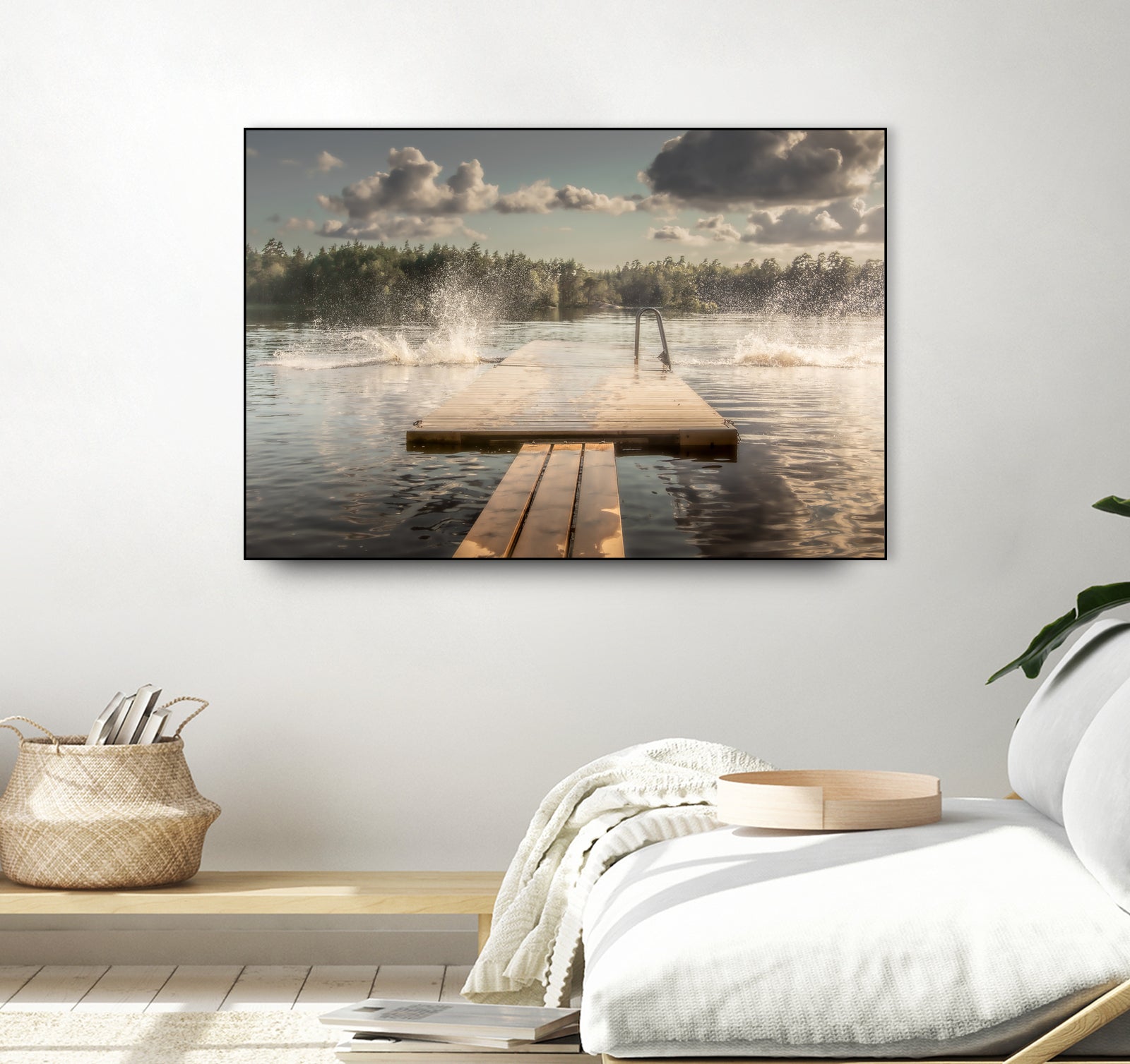 The diving board by Stephanie Kleimann on GIANT ART - landscape cloud