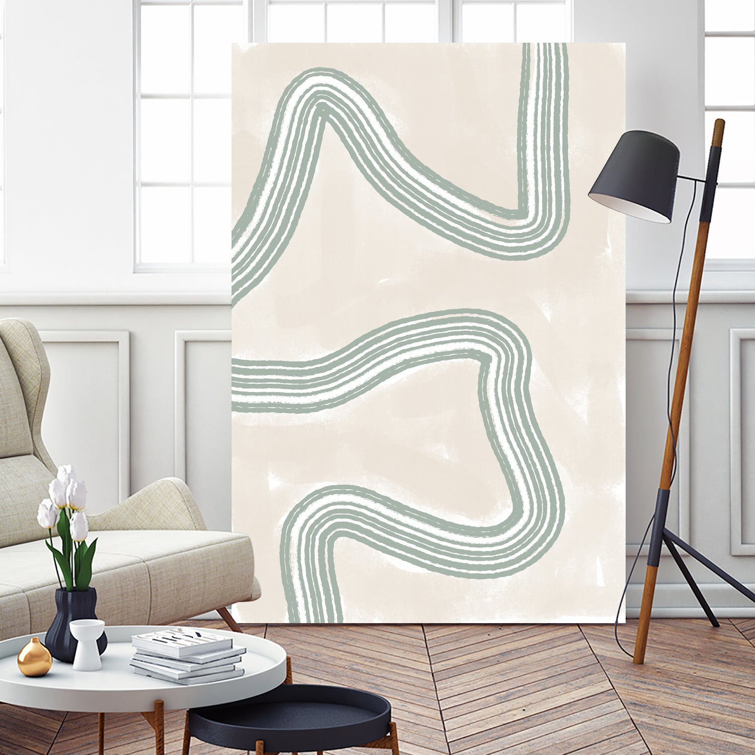 Curved Tranquility by uplusmestudio on GIANT ART - abstract abstract artwork