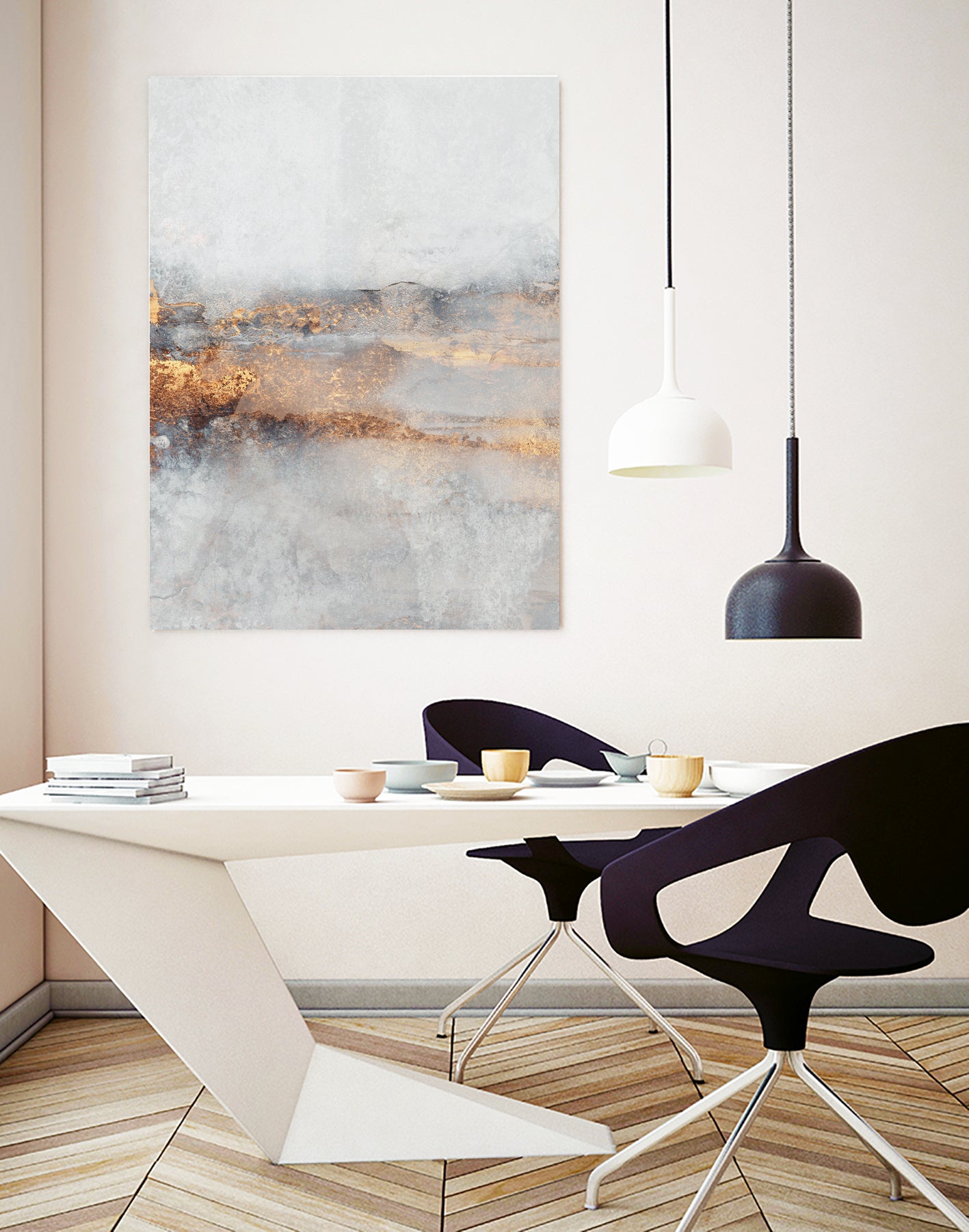 Fog by Elisabeth on GIANT ART - illustration gold