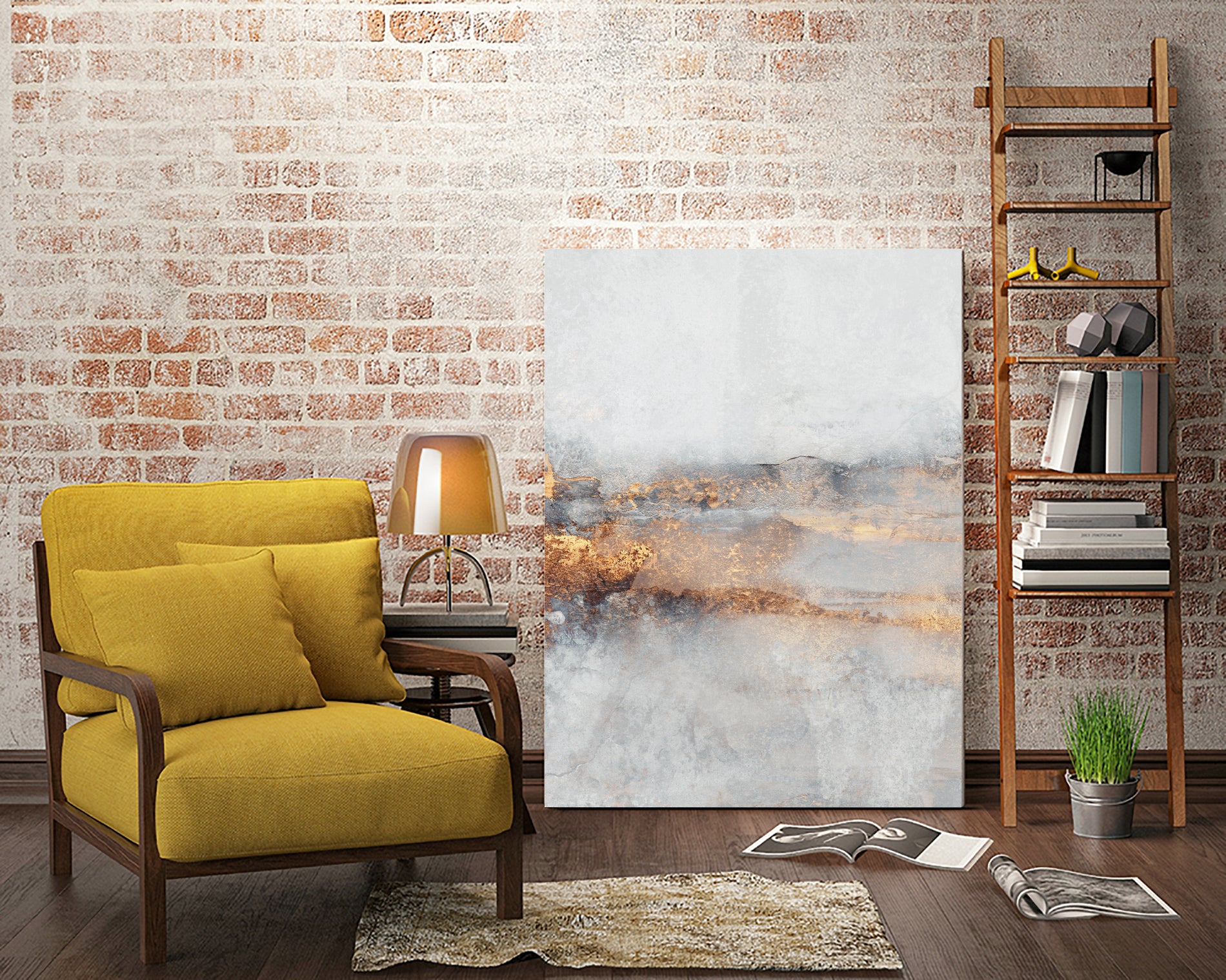 Fog by Elisabeth on GIANT ART - illustration gold