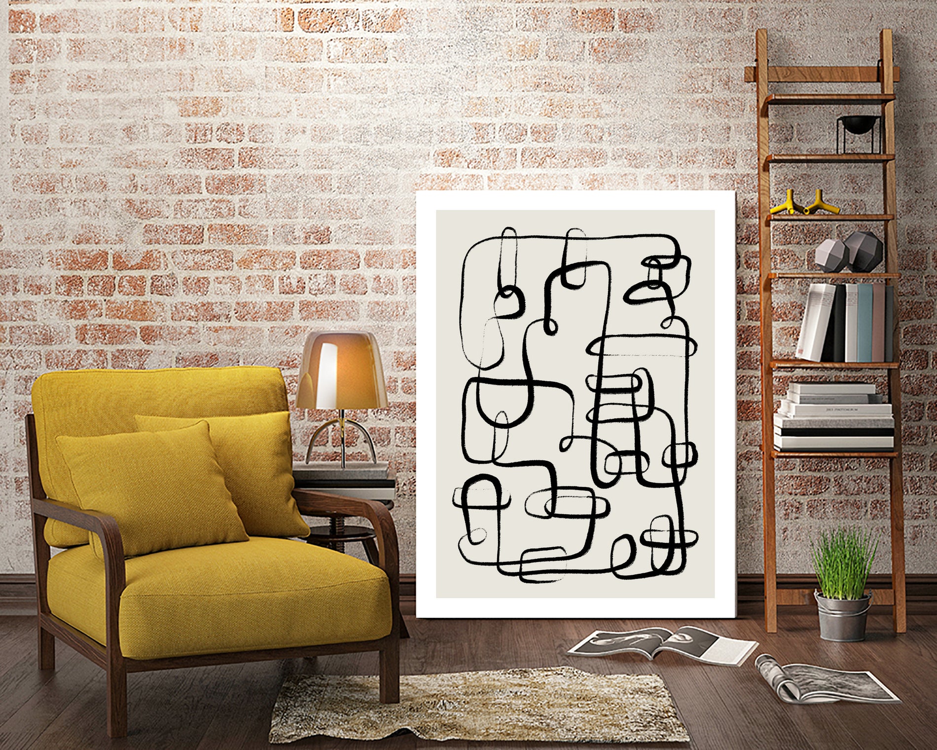 Endless Curves Dance by Treechild on GIANT ART - line art abstract art