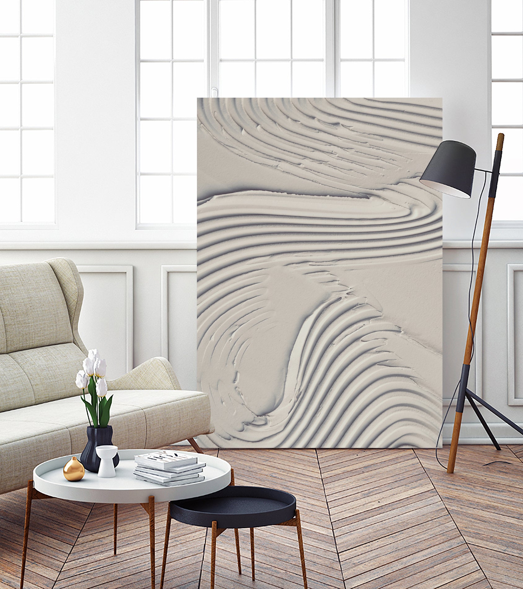 Mud Texture 14 Beige by Pictufy on GIANT ART - photography abstract