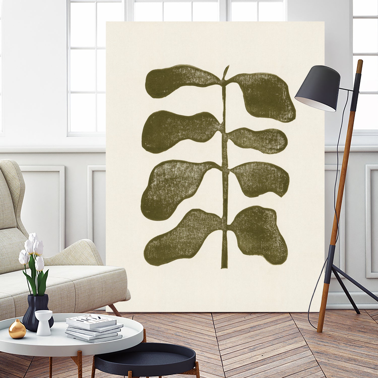 Linocut Plant by Alisa Galitsyna on GIANT ART - 7143 illustration